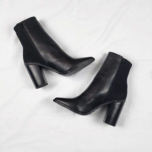 Black Aldo Low Calf Boots w/ Stud Details